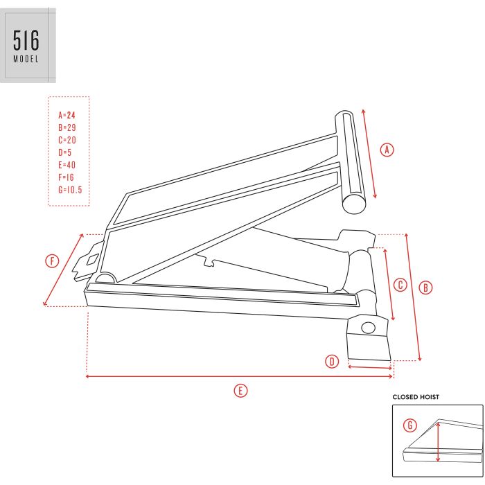 Scissor Hoist Kit with Cylinder