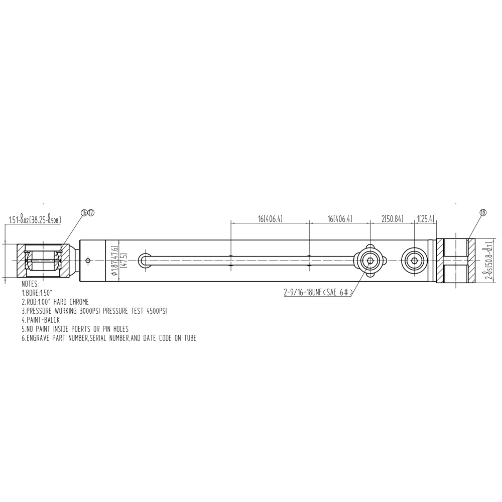 Central Pneumatic Compact Slide Cylinder
