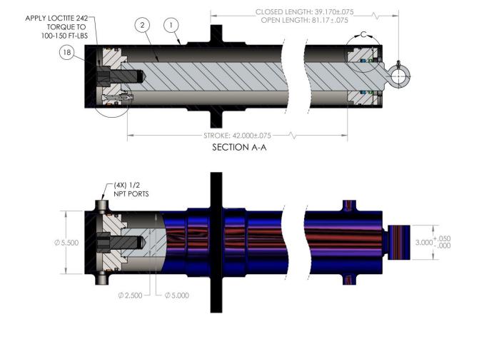 Replacement for Marathon Cylinder 5X2X42