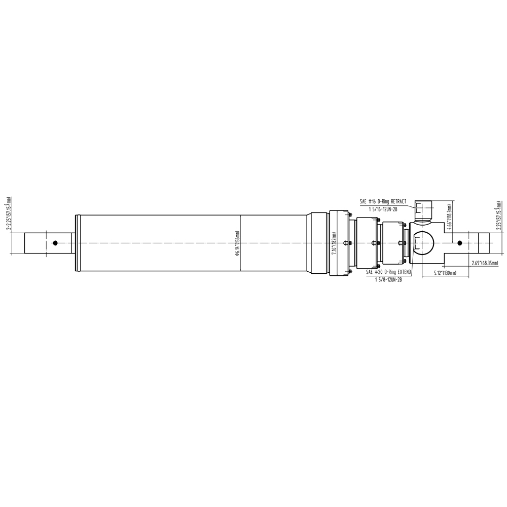 Double Acting Hydraulic Cylinder for Garbage Trucks