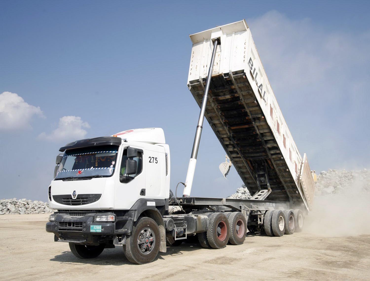Dump truck telescopic hydraulic cylinder