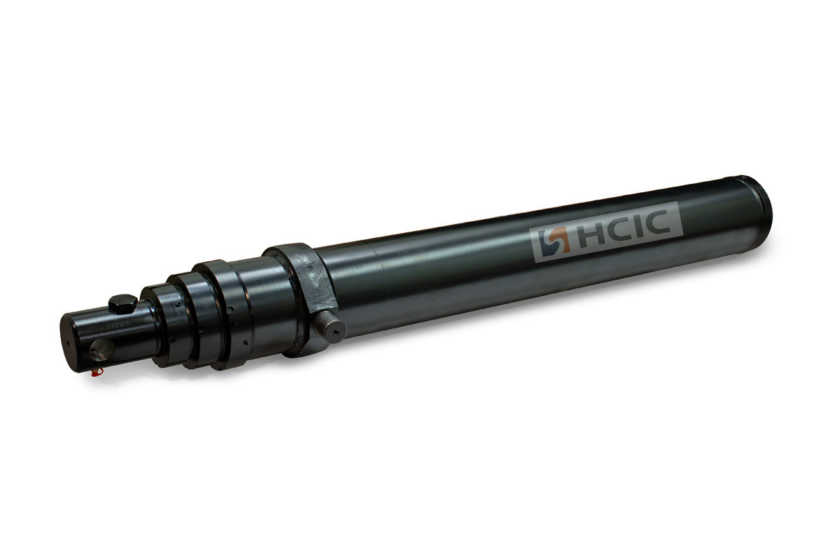 Dump truck telescopic hydraulic cylinder
